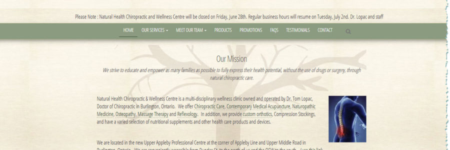 Natural Health Chiropractic and Wellness Centre